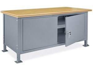 USC H-6995-WOOD STANDARD CABINET WORKBENCH - 72 X 30", C