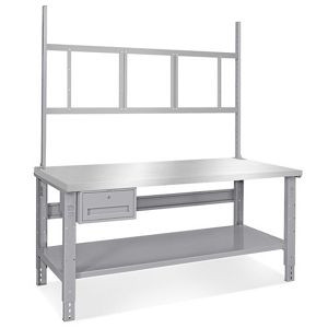 USC H-6342-SS DELUXE WORKSTATION STARTER TABLE - 72 X 