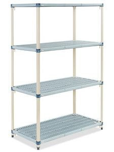 USC H-6208 VENTED PLASTIC SHELVING - 48 X 24 X 74"