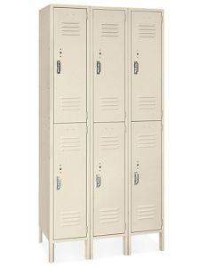 USC H-6744T ULINE DOUBLE TIER LOCKERS - 3 WIDE, UNAS