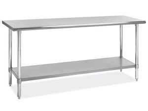 USC H-6915 DELUXE STAINLESS STEEL WORKTABLE WITH BO