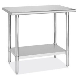 USC H-7567 DELUXE STAINLESS STEEL WORKTABLE WITH BO