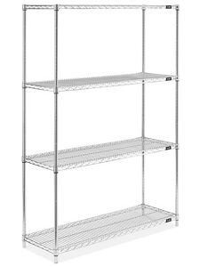 USC H-4306Z EPOXY WIRE SHELVING UNIT - 48 X 18 X 72"