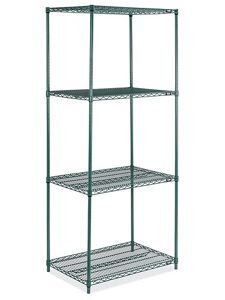 USC H-8288G EPOXY WIRE SHELVING UNIT - 36 X 24 X 86"