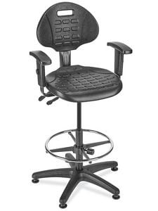 USC H-8513 ULINE WORK STOOL WITH ARMS - POLYURETHAN