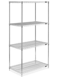 USC H-4307Z EPOXY WIRE SHELVING UNIT - 36 X 24 X 72"