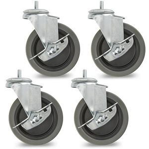 USC H-6862 LOCKABLE CASTERS - SET OF 4, 4" DIAMETER