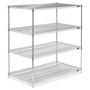 USC H-6760-54 CHROME WIRE SHELVING UNIT - 48 X 30 X 54