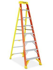USC H-7908 LEANSAFE FIBERGLASS STEP LADDER - 8'