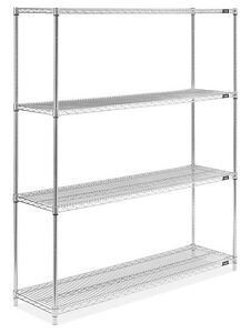 USC H-3818Z EPOXY WIRE SHELVING UNIT - 60 X 18 X 72"