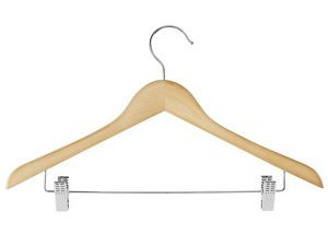 USC S-21709NAT WOOD HANGERS - SUIT COMBO, NATURAL