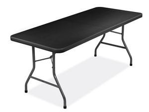 USC H-2750FOL-BL ECONOMY FOLDING TABLE - 72 X 30", BLACK