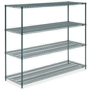 USC H-6770G EPOXY WIRE SHELVING UNIT - 72 X 24 X 63"
