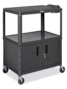 USC H-6747BL AV CART - 34 X 20", BLACK