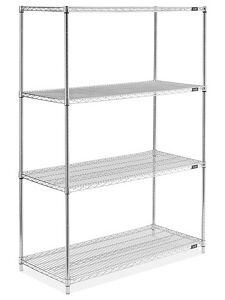 USC H-3819Z EPOXY WIRE SHELVING UNIT - 48 X 24 X 72"