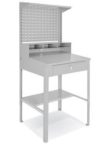 USC H-6866 DELUXE STANDARD SHOP DESK WITH LOUVERED 