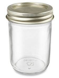 USC S-22931 STANDARD GLASS CANNING JARS - 8 OZ