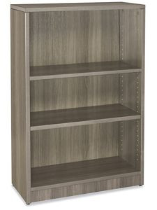 USC H-6285GR DOWNTOWN BOOKCASE - 3-SHELF, GRAY