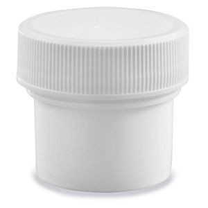 USC S-17037B-W WHITE ROUND WIDE-MOUTH PLASTIC JARS BULK