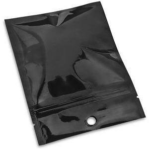 USC S-22838BL FLAT BARRIER POUCHES - 4 X 6", BLACK