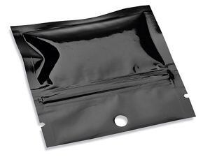 USC S-24058BL FLAT BARRIER POUCHES - 3 X 3", BLACK