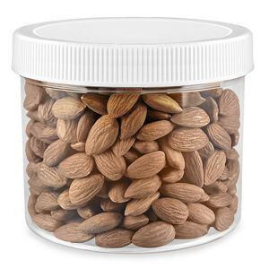 USC S-9937B-W CLEAR ROUND WIDE-MOUTH PLASTIC JARS BULK