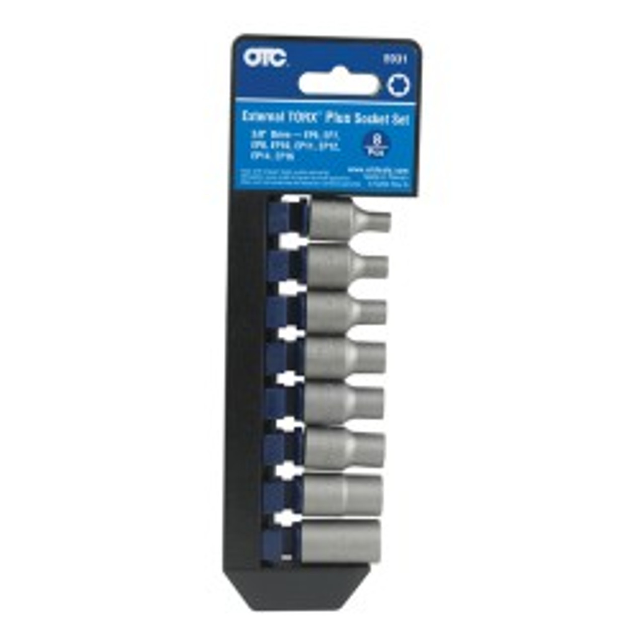 OTC 5931 TORX 3/8" SQUARE DRIVE SOCKET SET,8PCS.