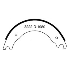 MIDLAND HV761308Q2N NEW BRAKE SHOE