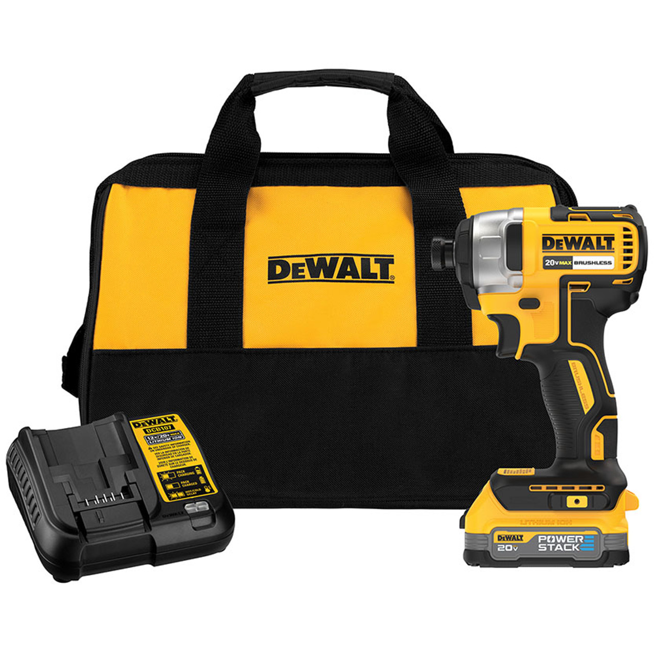 DEWALT TOOLS DCF787E1 KIT IMP DRIVER BRSHL 20V 1/4IN