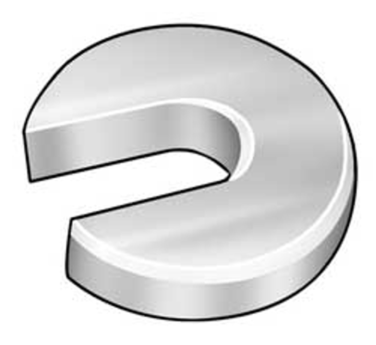 ACCURATE MFD PRODUCTS Z9434 FLAT WASHER SLOTTED BLK OXIDE FITS 1 IN