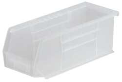 AKRO-MILLS 30234SCLAR HANG/STACK BIN,14-3/4 X 5-1/2 X 5,CLR