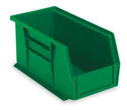 AKRO-MILLS 30239GREEN F8698 HANG/STACK BIN 10-3/4 X 8-1/4 X 7 