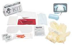 NORTH SAFETY PRODUCTS Z019848 BLOODBORNE PATHOGEN KIT DISPOSABLE