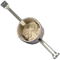 ALLIED MOULDED PRODUCTS 9350-BHK 4IN FBGL RND CEILING BOX W/BAR