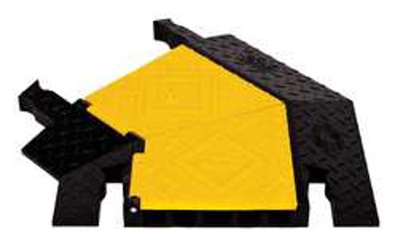 YELLOW JACKET YJ5TL-125-Y/B CABLE PROTECTOR 45 LEFT HINGED 5 CHANNEL