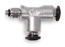 ALPHA FITTINGS 50225N-6-M5-PK5 SWIVEL RUN TEE BRASS 6MM TUBE SZ PK 5