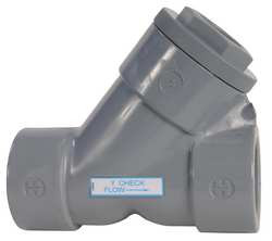 HAYWARD YC10075T Y CHECK VALVE PVC 3/4 IN. THREADED