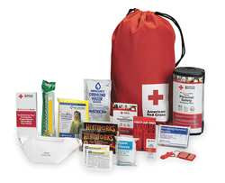 AMERICAN RED CROSS RC-622 EMERGENCY PREPAREDNESS BACKPACK RED