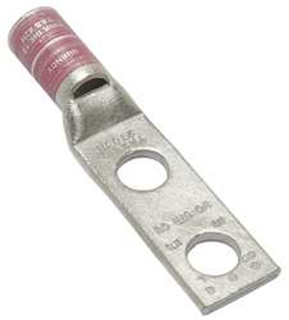 BURNDY YA25L2TC38 TWO HOLE LUG COMPRESS CONNECTOR 1/0 AWG