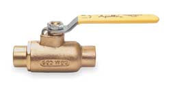 APOLLO 7020801 BRONZE BALL VALVE INLINE SOLDER 2 IN