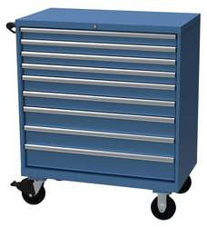 LISTA XSHS0900-0903MBB MOBILE MODULAR DRAWER CABINET BRIGHT BLU