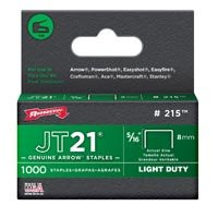 ARROW FASTENER CO 215 STAPLES, JT-21, 5/16-IN., 1000-PK.