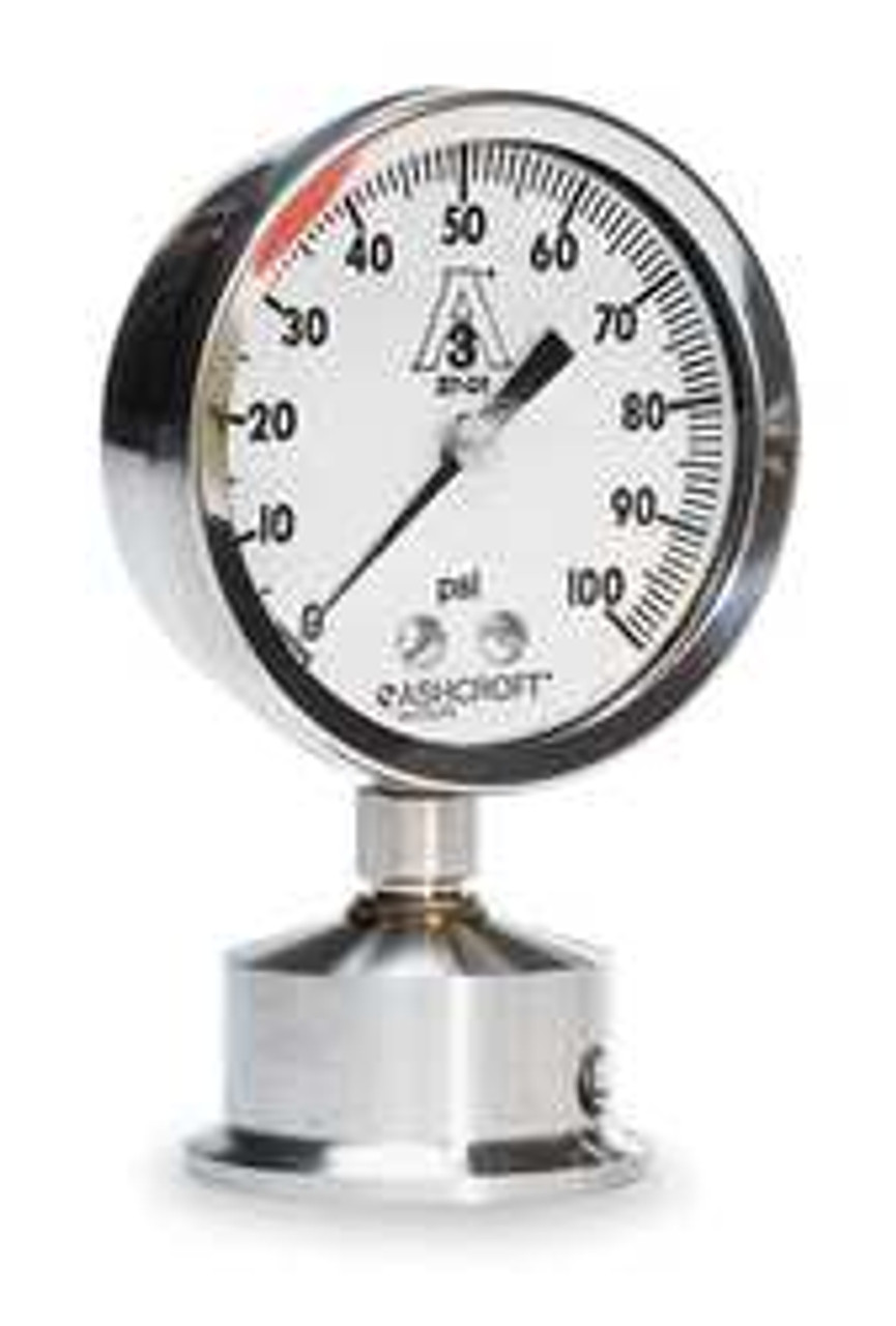ASHCROFT 35-1032S-20L-200 D1018 PRESSURE GAUGE 0 TO 200 PSI 3-1/2I