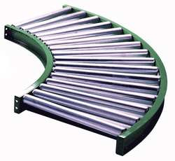 ASHLAND CONVEYOR W3F90KG03B31 ROLLER CONVEYOR 90 CURVED 33-3/4 IN