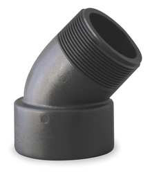 BANJO CORPORATION SL075-45 STREET ELBOW 45 DEG 3/4 IN POLY BLK