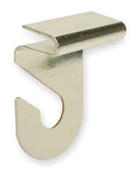 GRAINGER GLOBAL SOURCING 1RCJ9 SUSPENDED CEILING HOOK STEEL BRASS PK 2