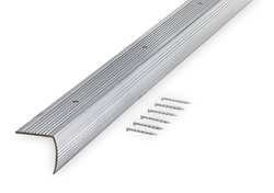 BATTALION 2RRW3 FLUTED STAIR EDGING SILVER ALUM 3 FT W