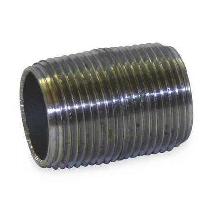 BECK 330023805 BLACK CLOSE PIPE NIPPLE THREADED 1