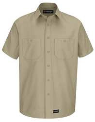 WRANGLER WS20KHSSLXXL LONG SLEEVE SHIRT KHAKI POLYESTER/COTTON