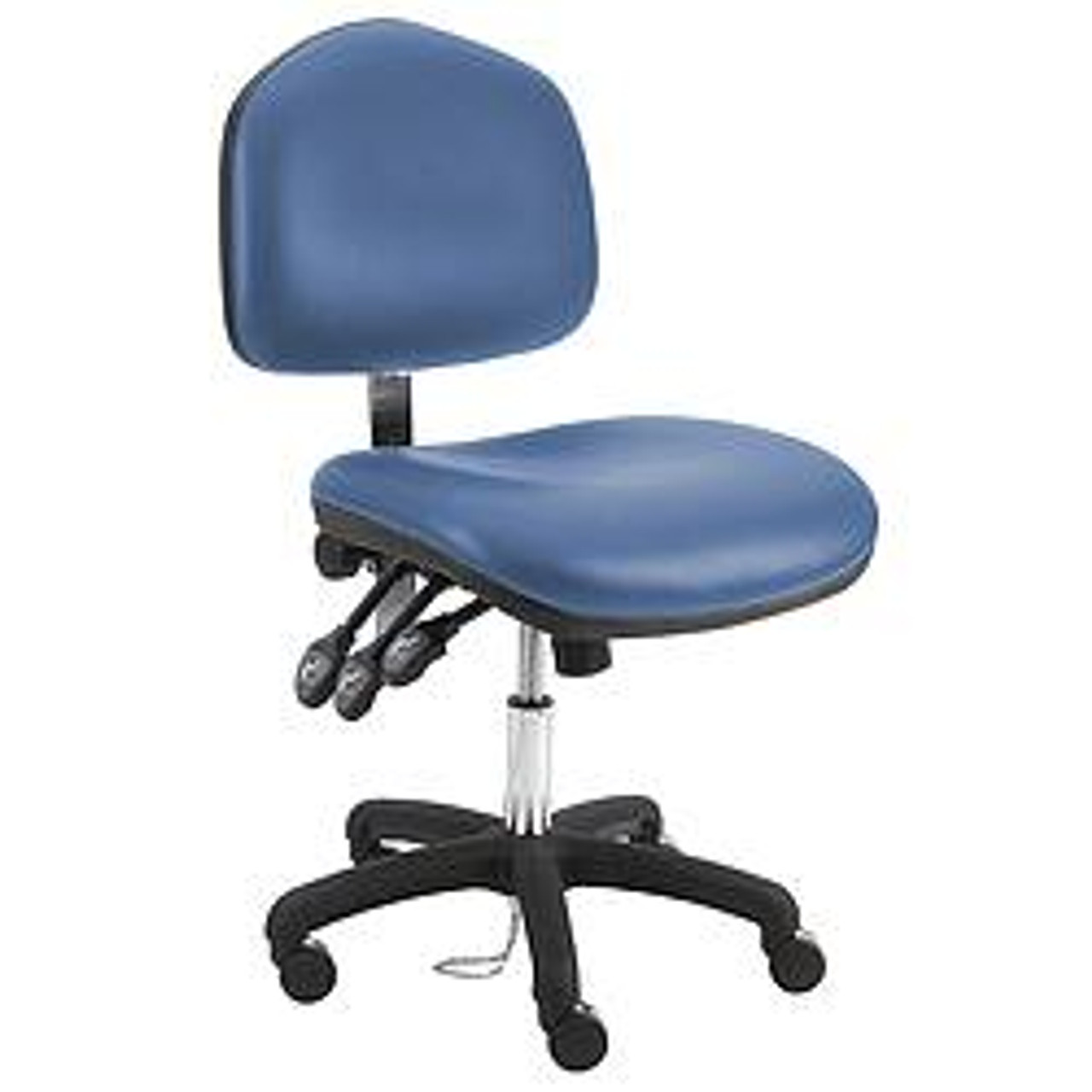 BENCHPRO WNS-DCR-WW-BLUE ERGONOMIC CHAIR VINYL BLUE BENCHPRO WNS-DCR-WW-BLUE ERGONOMIC CHAIR VINYL BLUE
